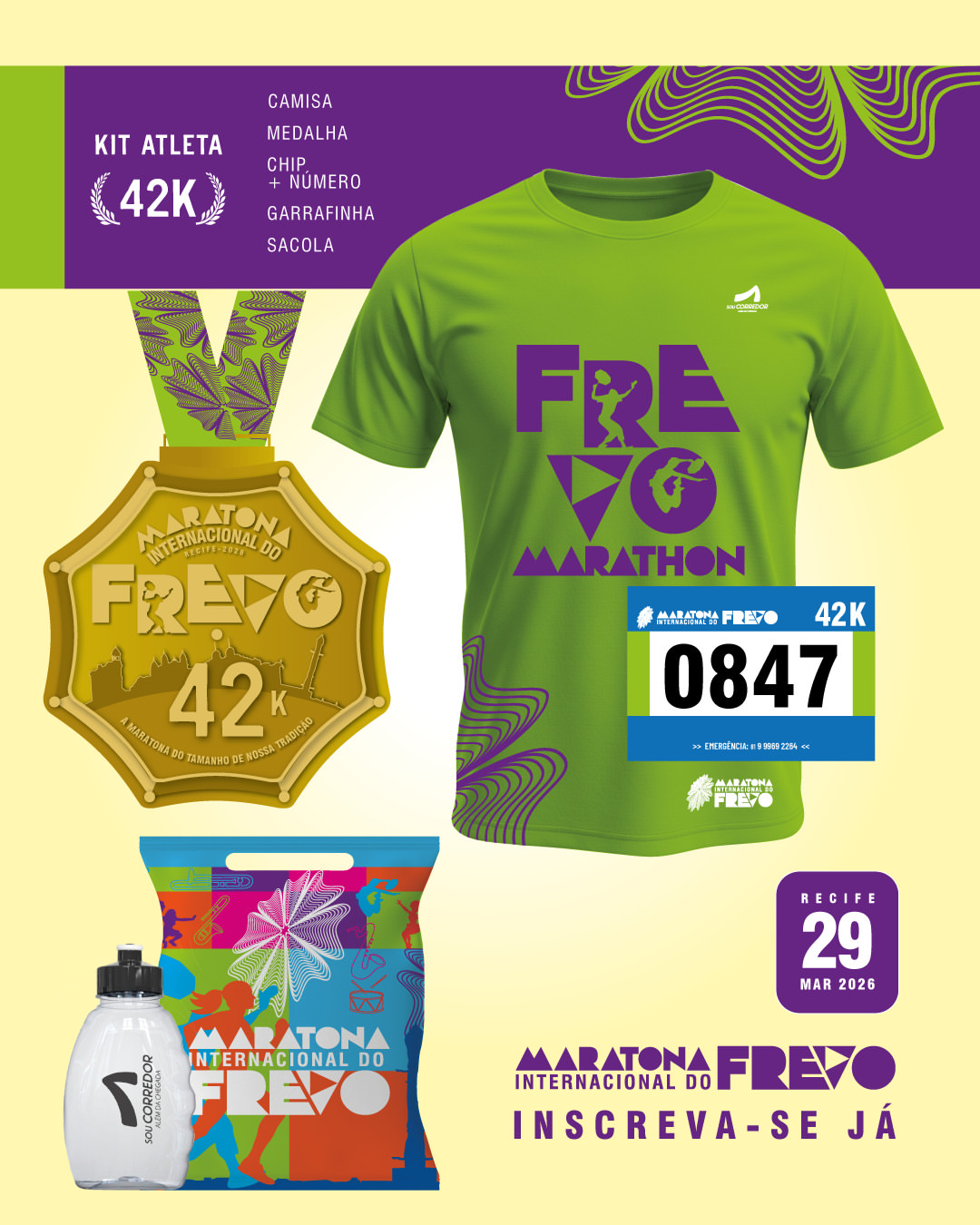 KIT MARATONA FREVO 42KM