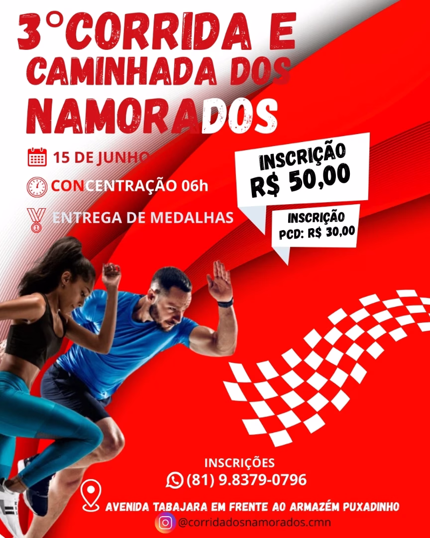 15/06/2025 - 3ª CORRIDA DOS NAMORADOS: Race Running