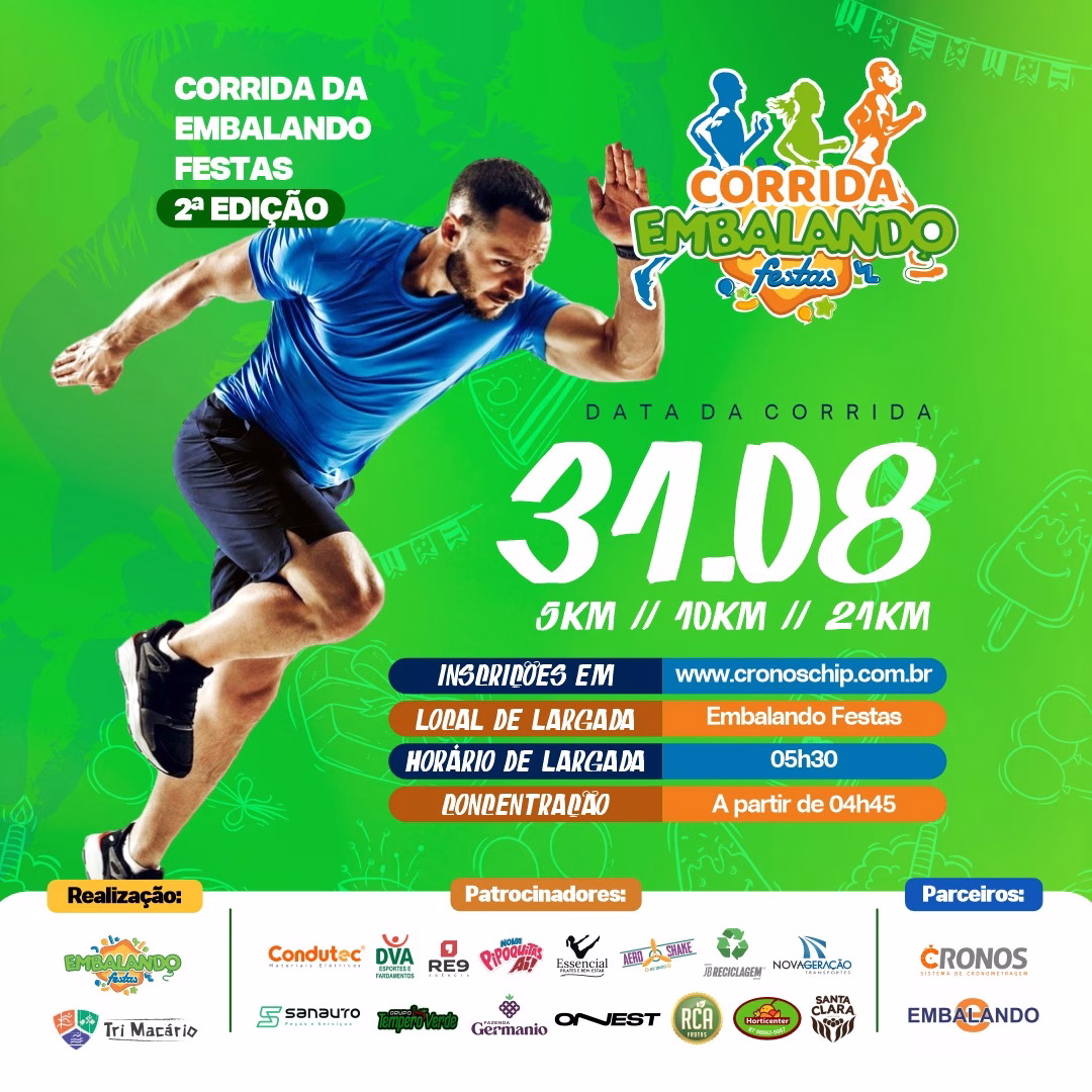 2ª CORRIDA EMBALANDO FESTAS