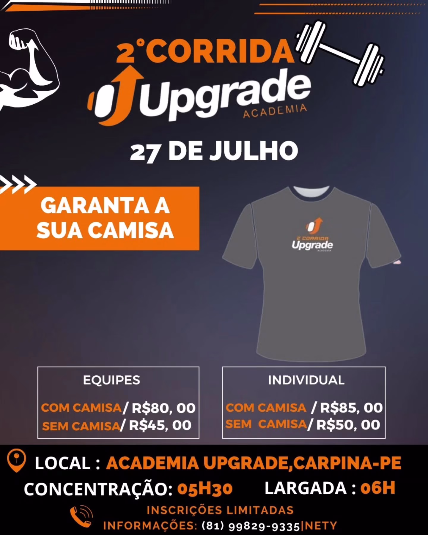 2ª CORRIDA UPGRADE ACADEMIA