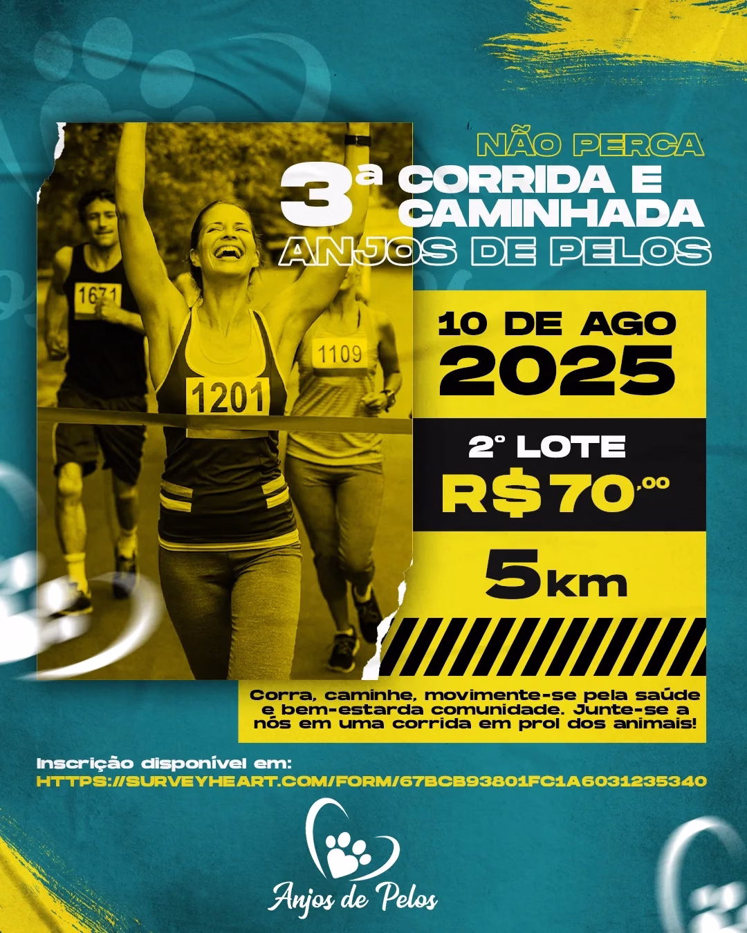 10/08/2025 – 3ª CORRIDA E CAMINHADA ANJOS DE PELOS: 3ª CORRIDA E CAMINHADA ANJOS DE PELOS