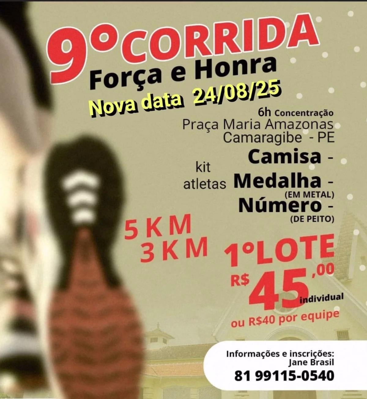 9ª CORRIDA DE ANIVERSÁRIO FORÇA E HONRA