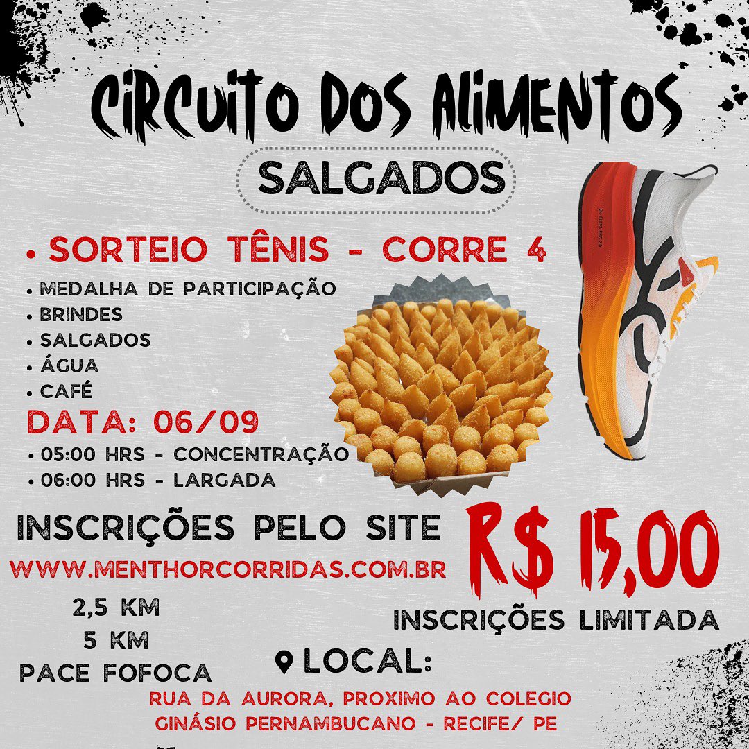 Circuito dos Alimentos - Menthor Corridas Race Running