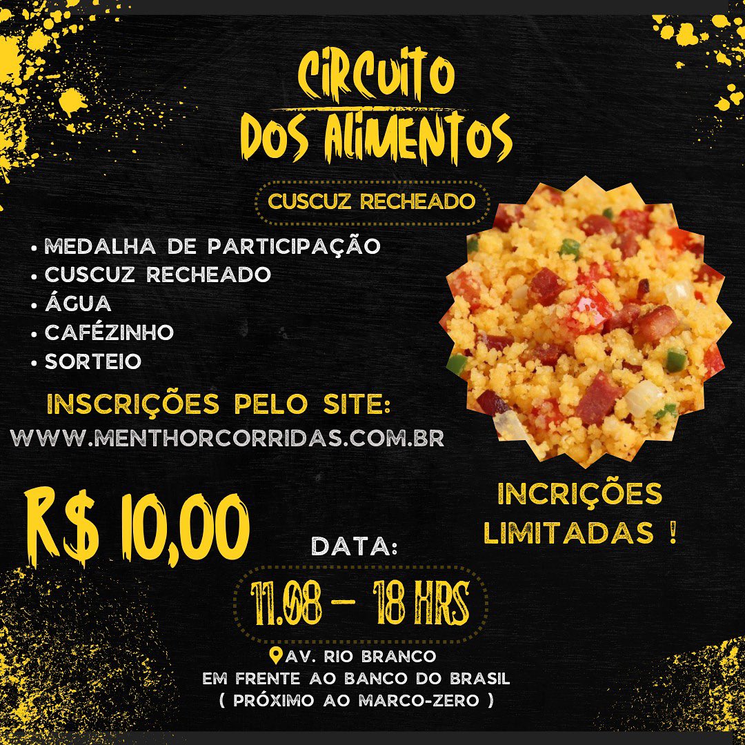 Circuito dos Alimentos - Menthor Corridas Race Running