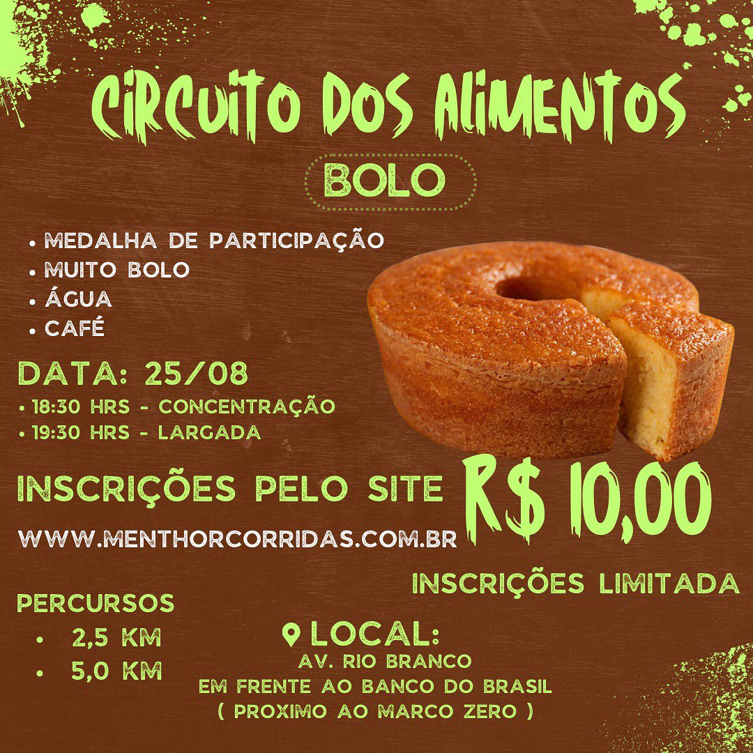 Circuito dos Alimentos - Menthor Corridas Race Running