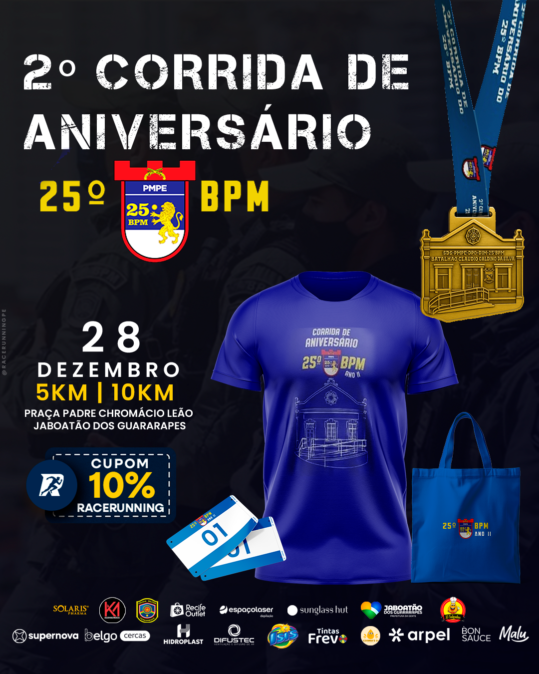 Corrida de aniversário do 25° BPM