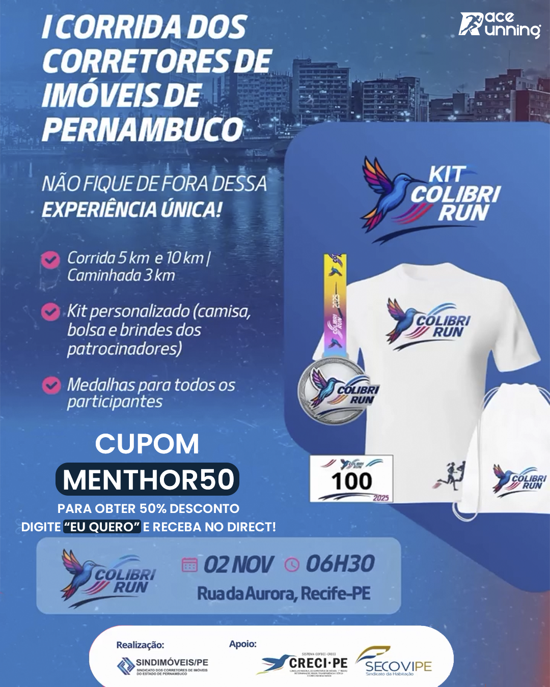 1ª CORRIDA DOS CORRETORES DE IMÓVEIS DE PERNAMBUCO