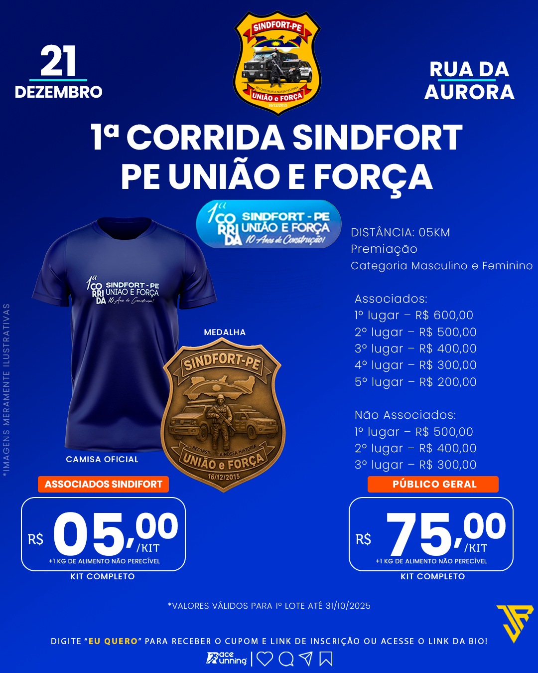 1ª CORRIDA SINDIFORT-PE UNIÃO E FORÇA