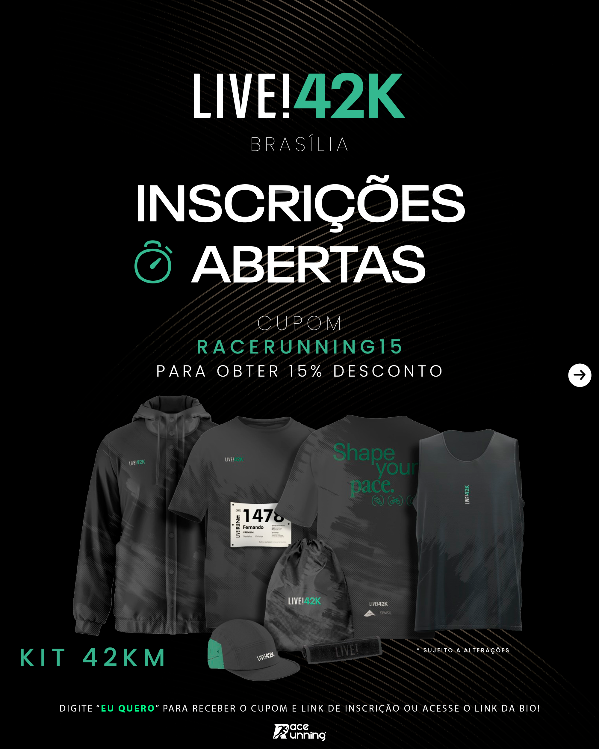 02/08/2026 - MARATONA LIVE! 42K: MARATONA LIVE 42K