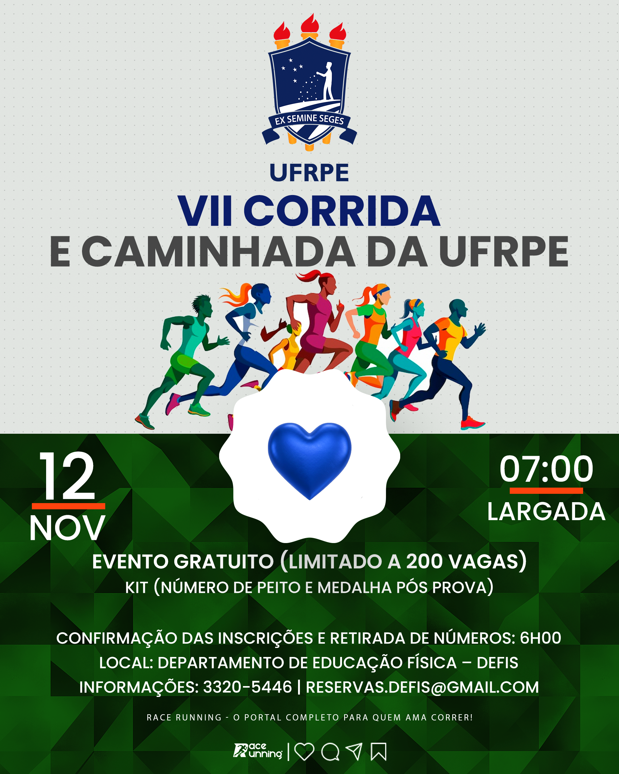 VII CORRIDA E CAMINHADA DA UFRPE