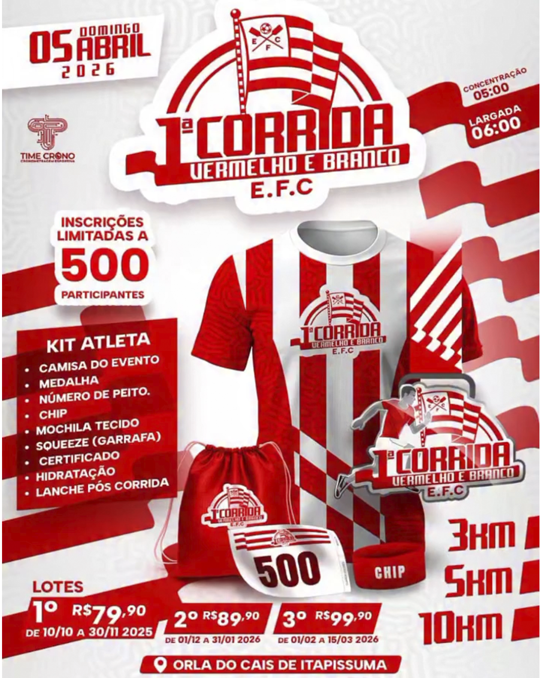 1ª CORRIDA VERMELHO E BRANCO
