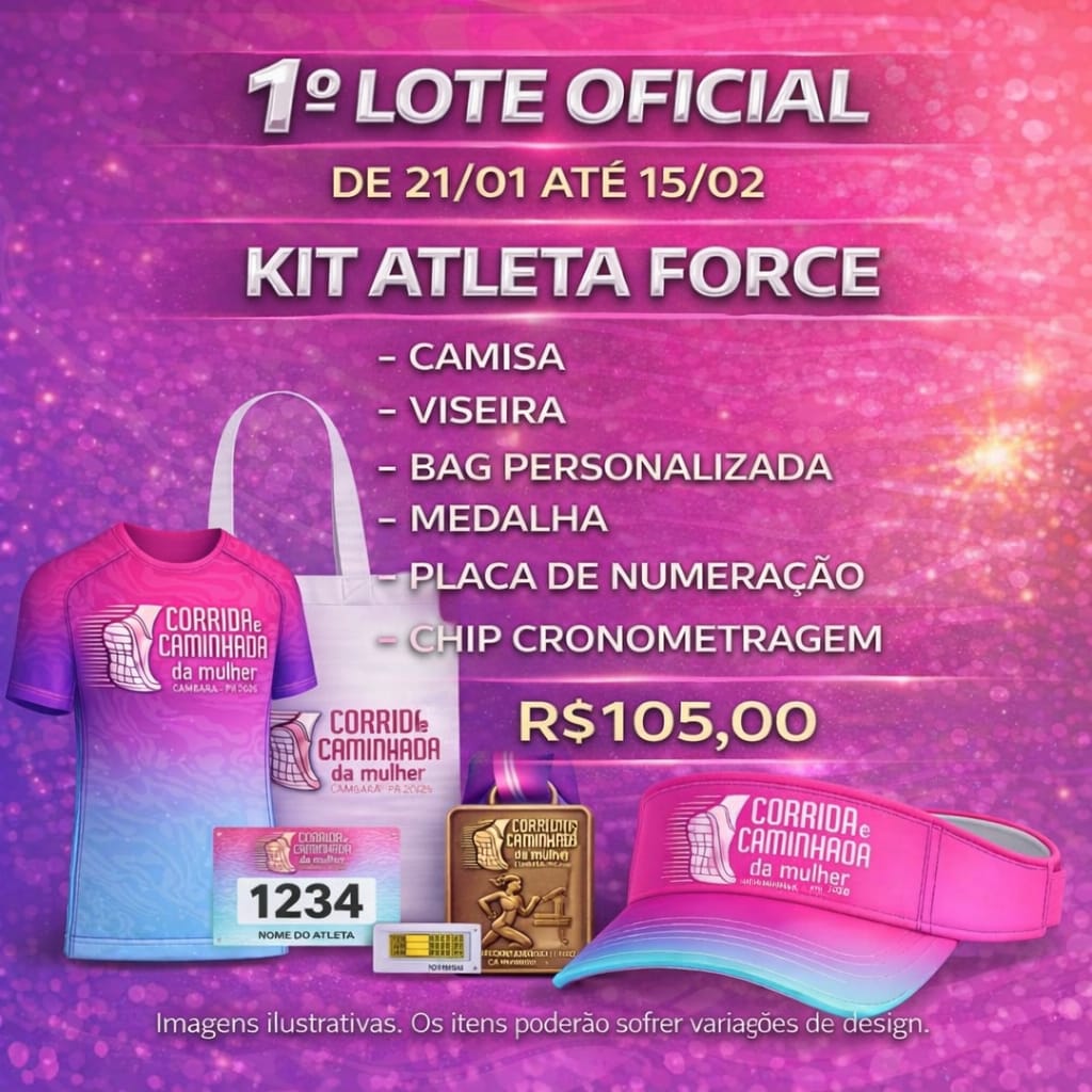 CORRIDA E CAMINHADA DA MULHER