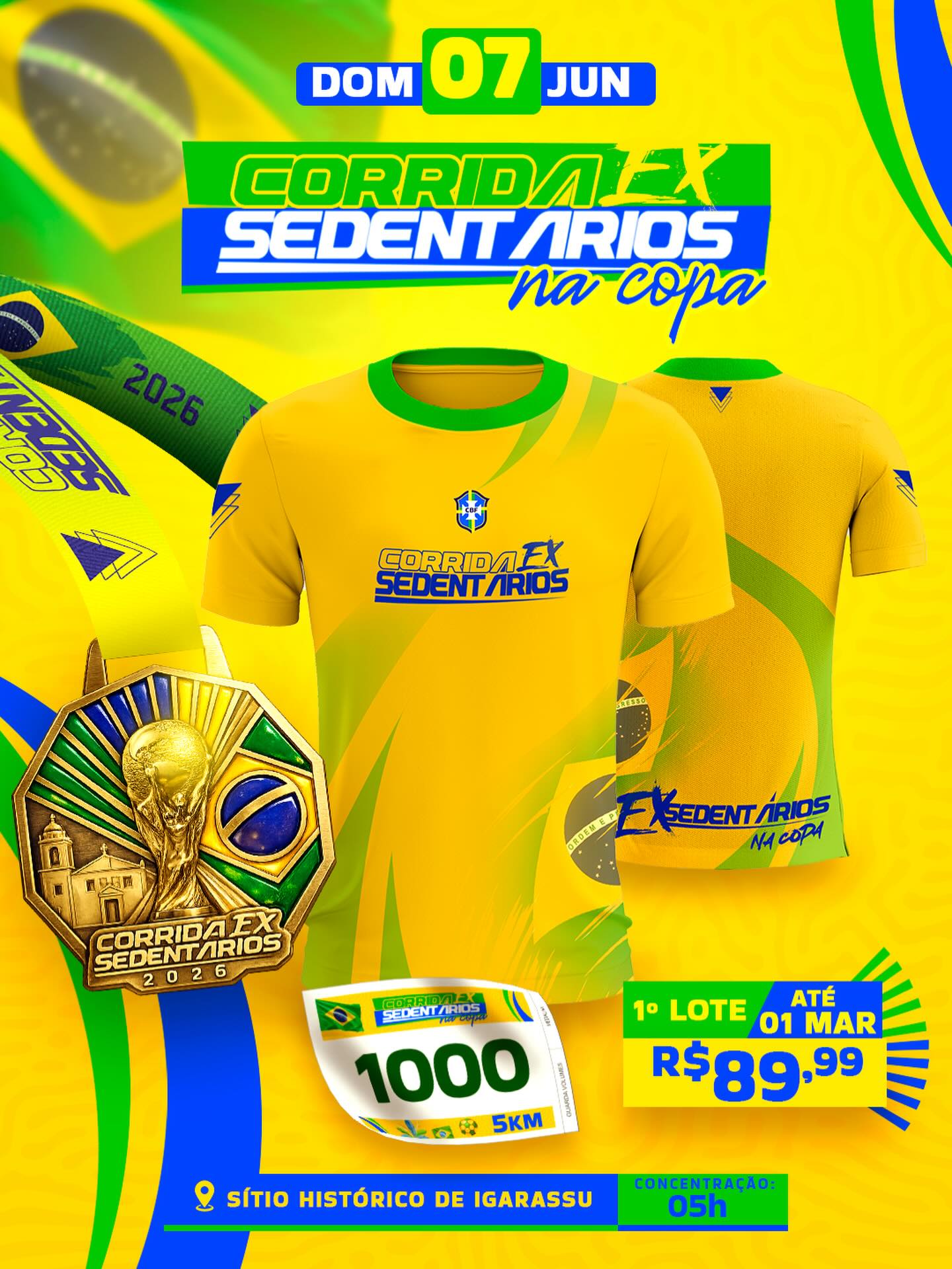 CORRIDA EX-SEDENTÁRIOS NA COPA