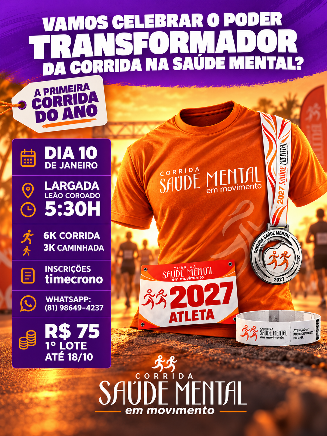 Capa de 2ª CORRIDA SAÚDE MENTAL EM MOVIMENTO