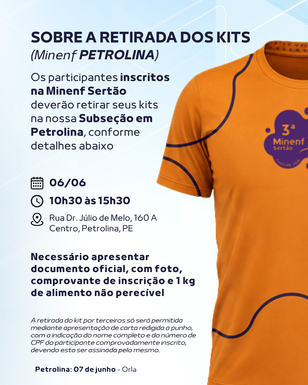 3ª MINENF - ETAPA PETROLINA COREN-PE