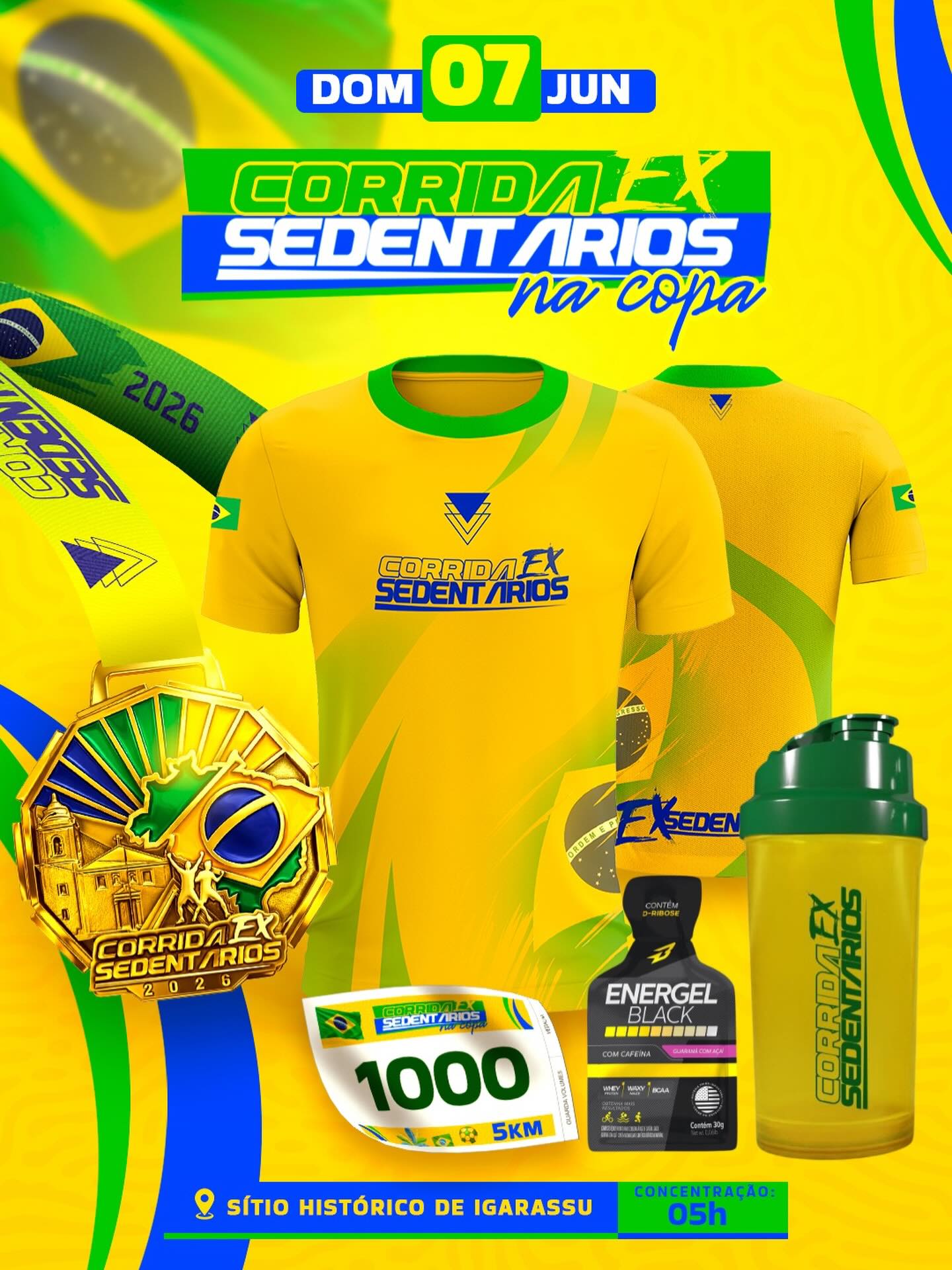 CORRIDA EX-SEDENTÁRIOS NA COPA