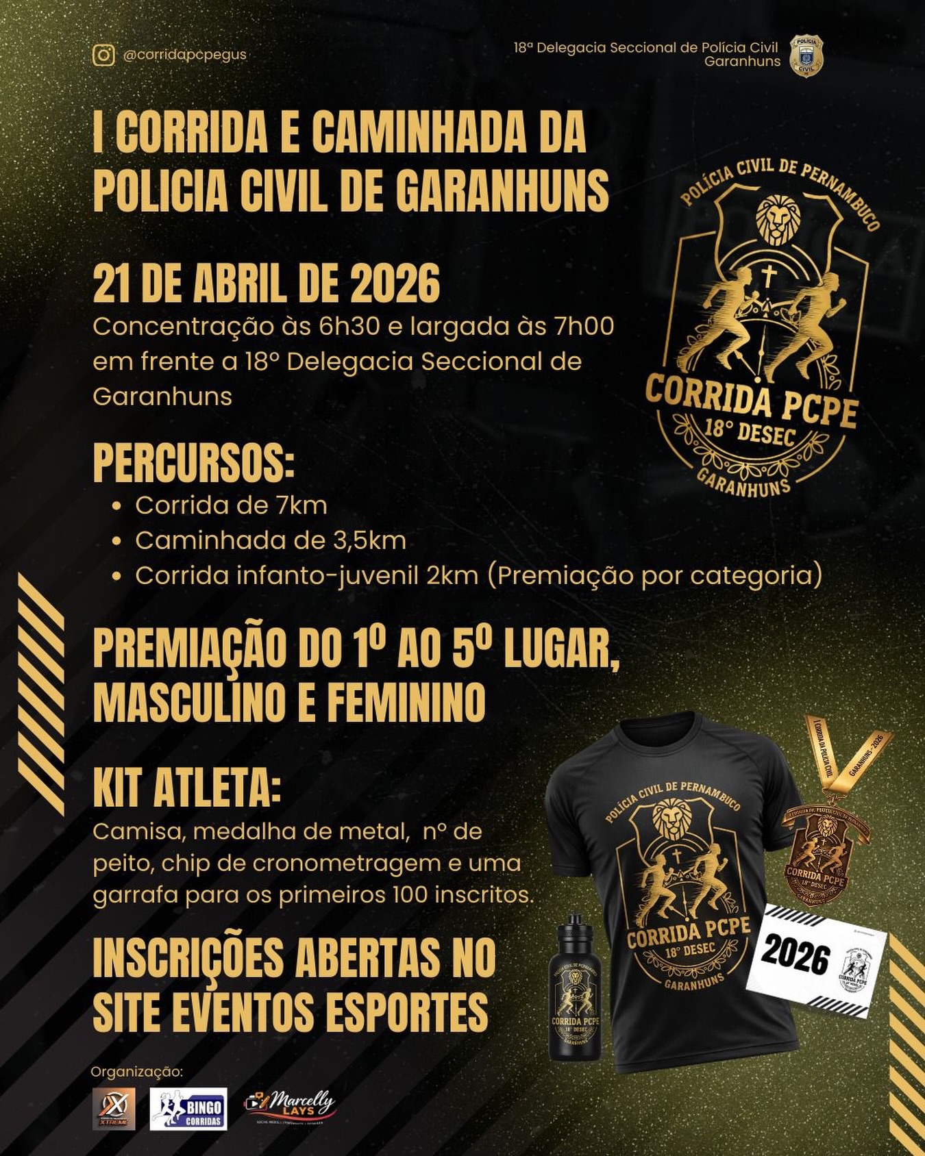 1ª Corrida/Caminhada da Polícia Civil em Garanhuns