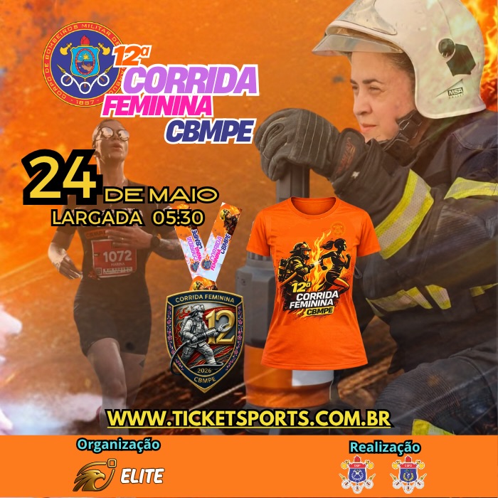 24/05/2026 - 12ª Corrida Feminina CBMPE