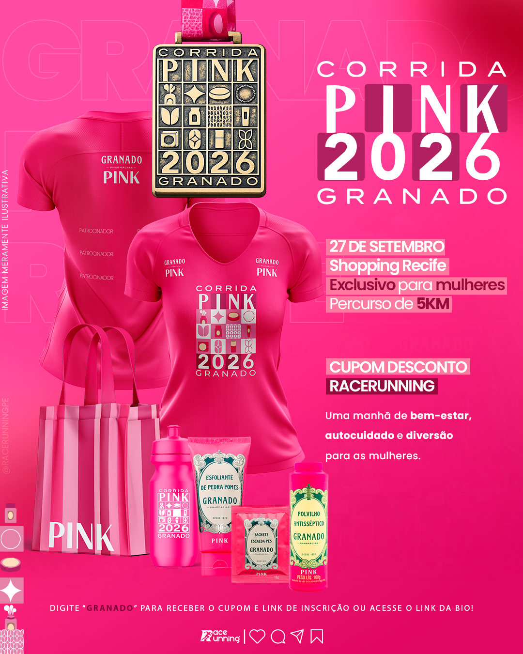 CORRIDA GRANADO PINK RECIFE