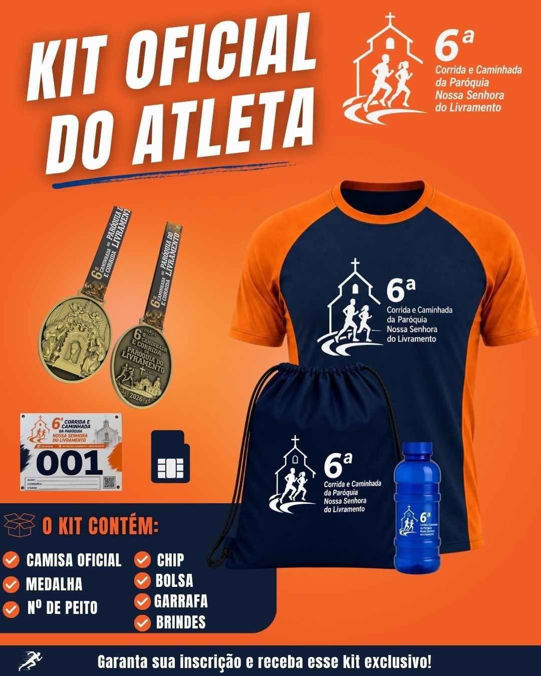 6ª CORRIDA E CAMINHADA DA PARÓQUIA NOSSA SENHORA DO LIVRAMENTO
