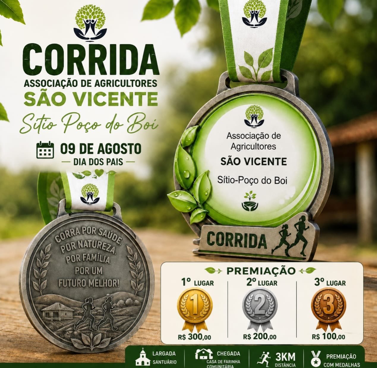 CORRIDA DA ASSOCIAÇÃO DE AGRICULTORES SÃO VICENTE