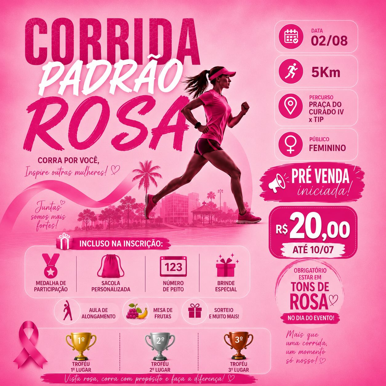 CORRIDA PADRÃO ROSA