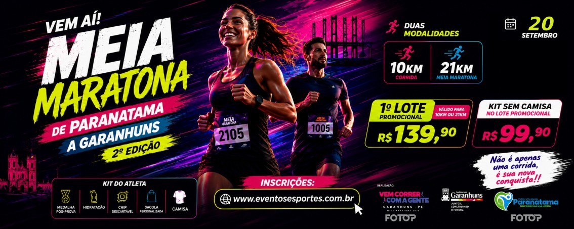 Meia Maratona de Paranatama a Garanhuns 2º Edição