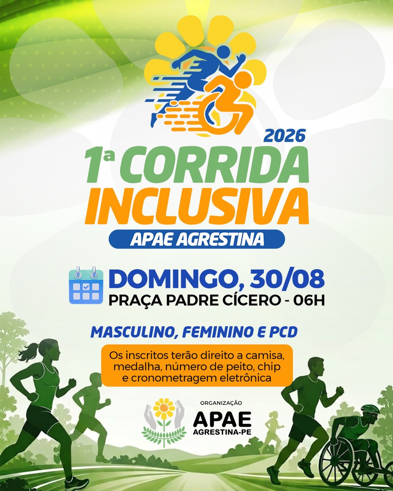 1ª CORRIDA INCLUSIVA DA APAE AGRESTINA