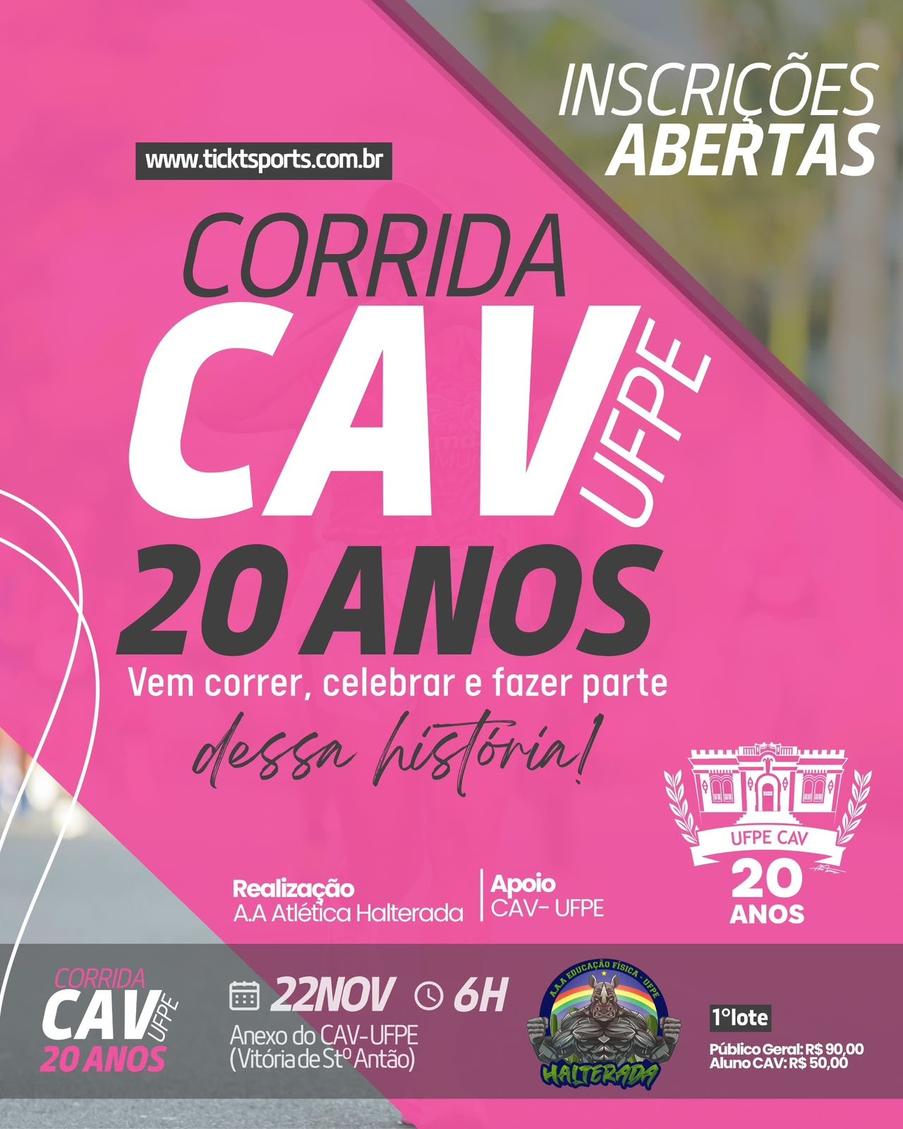 1ª corrida do cav 20 anos