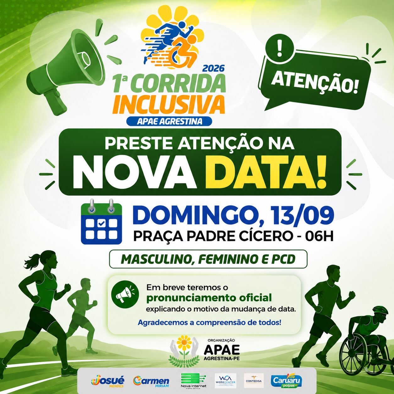 1ª corrida inclusiva apae agrestina