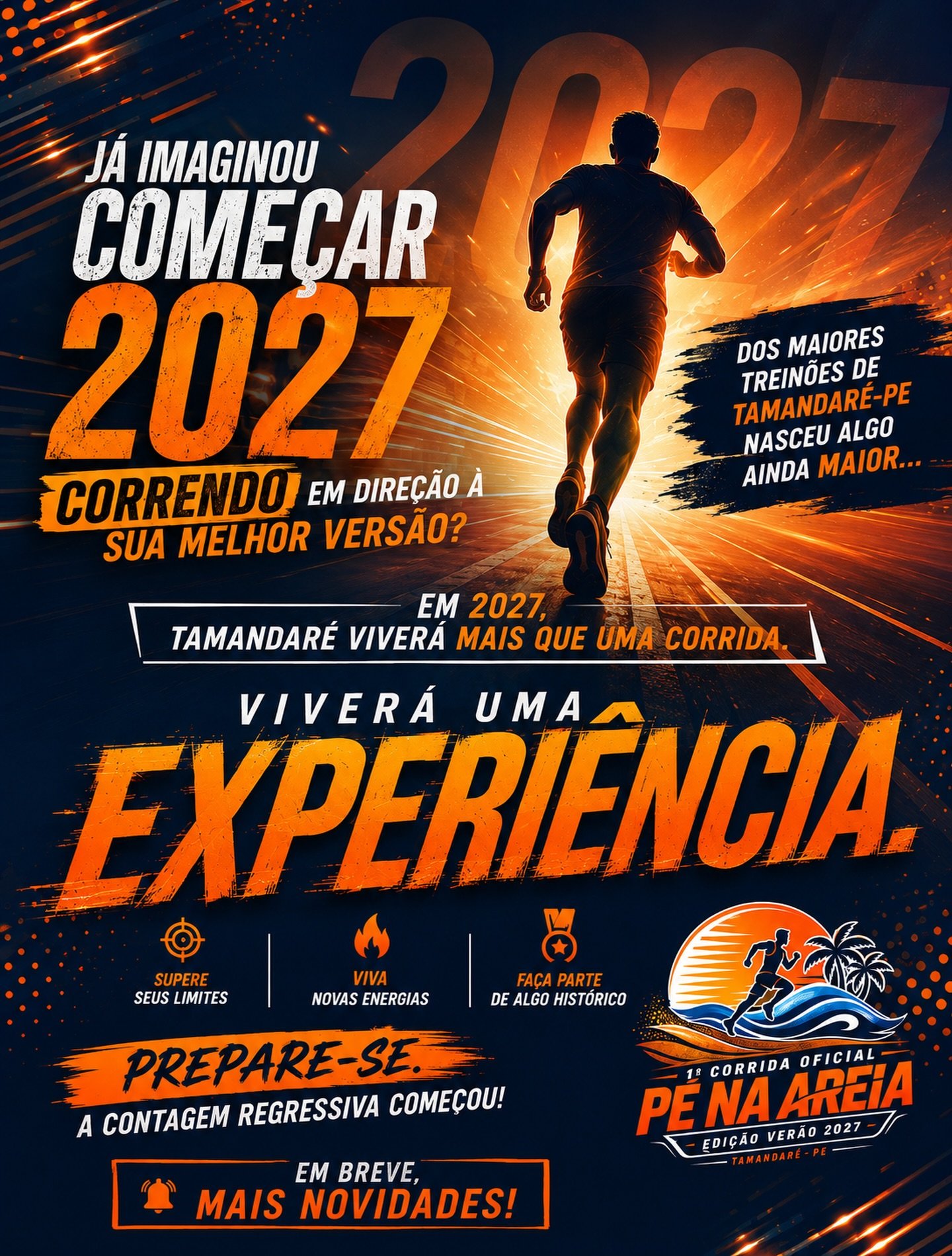 1ª corrida oficial pé na areia