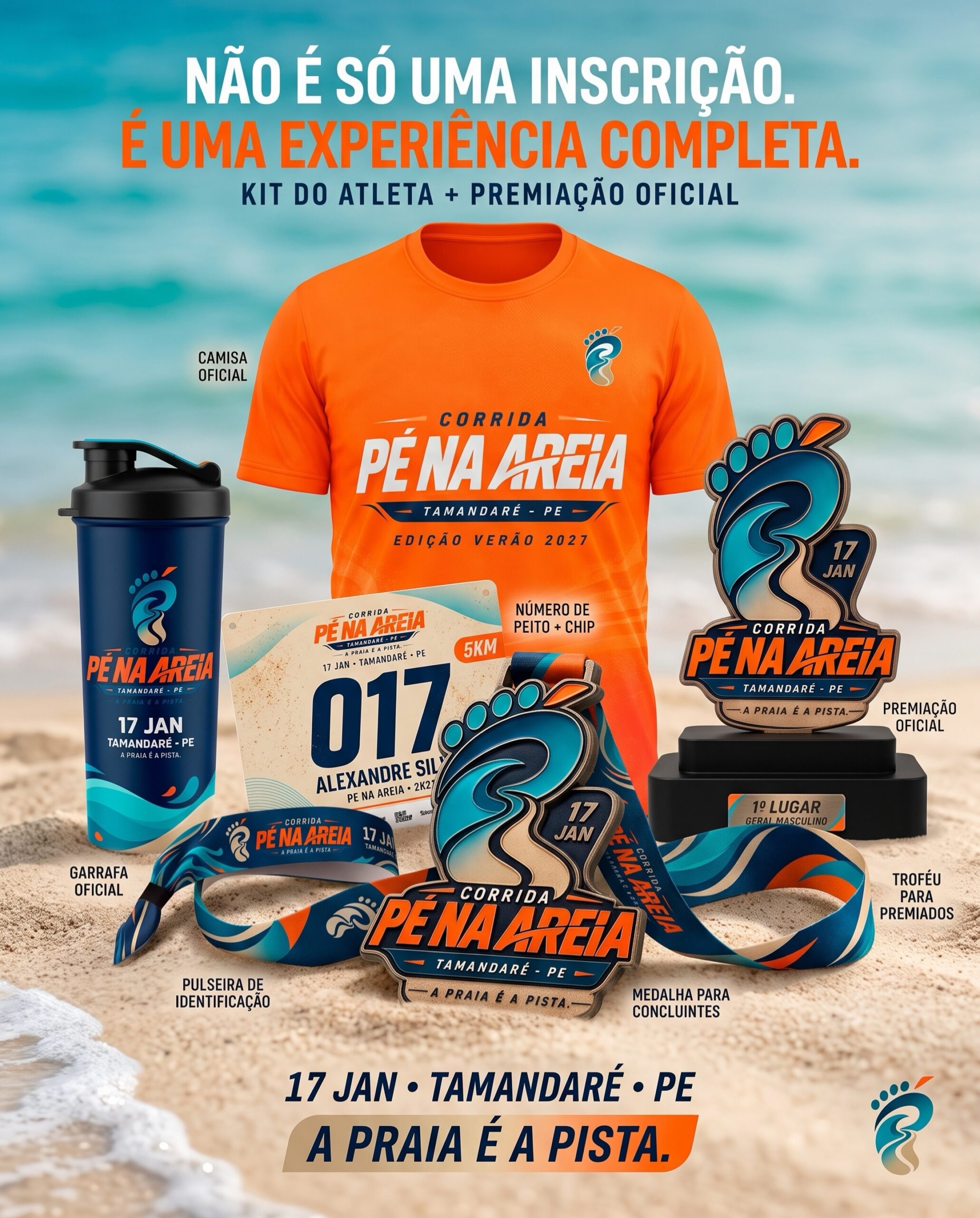 Capa de 1ª CORRIDA OFICIAL PÉ NA AREIA – EDIÇÃO VERÃO