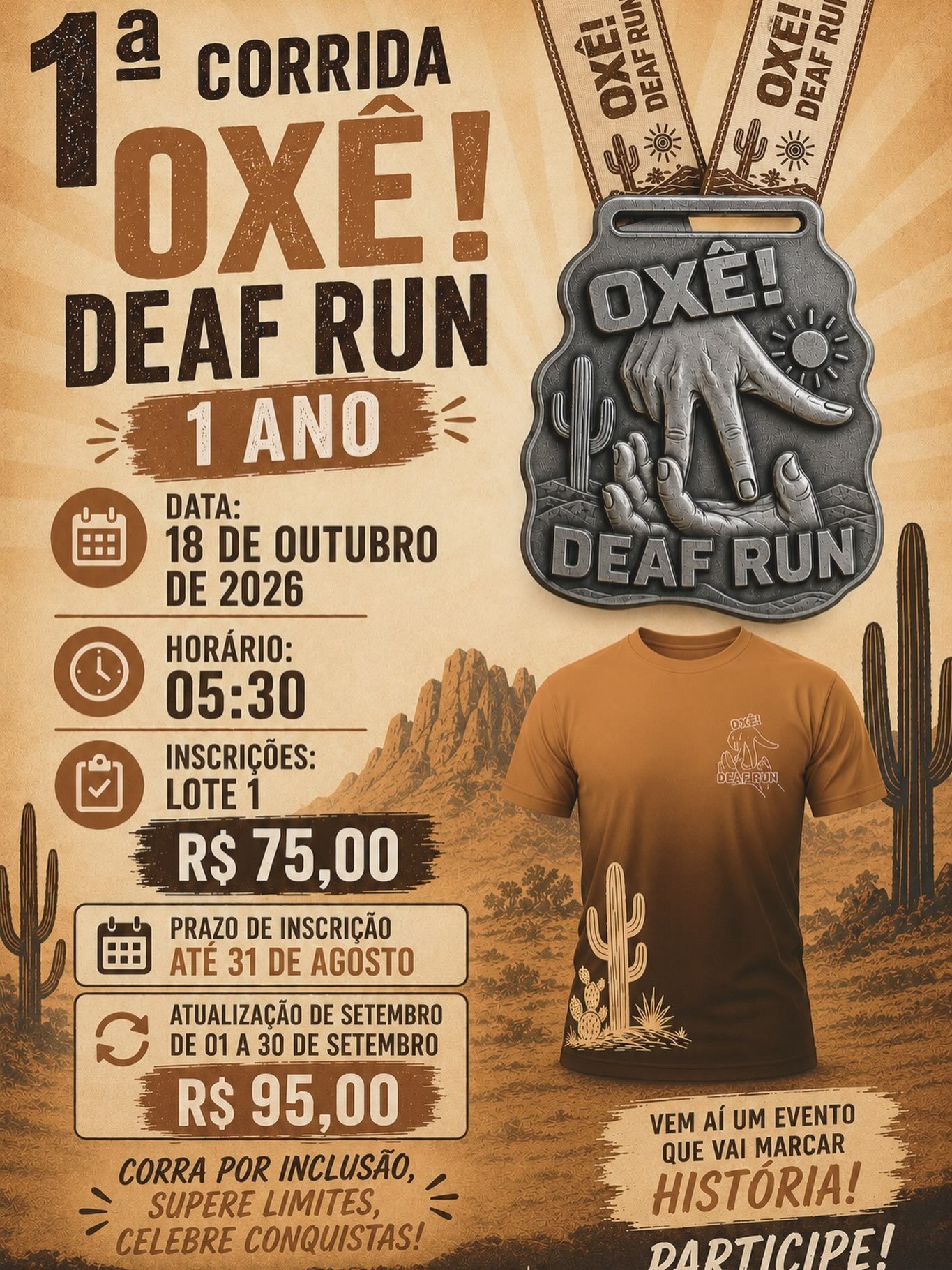 1ª corrida ôxe deaf run