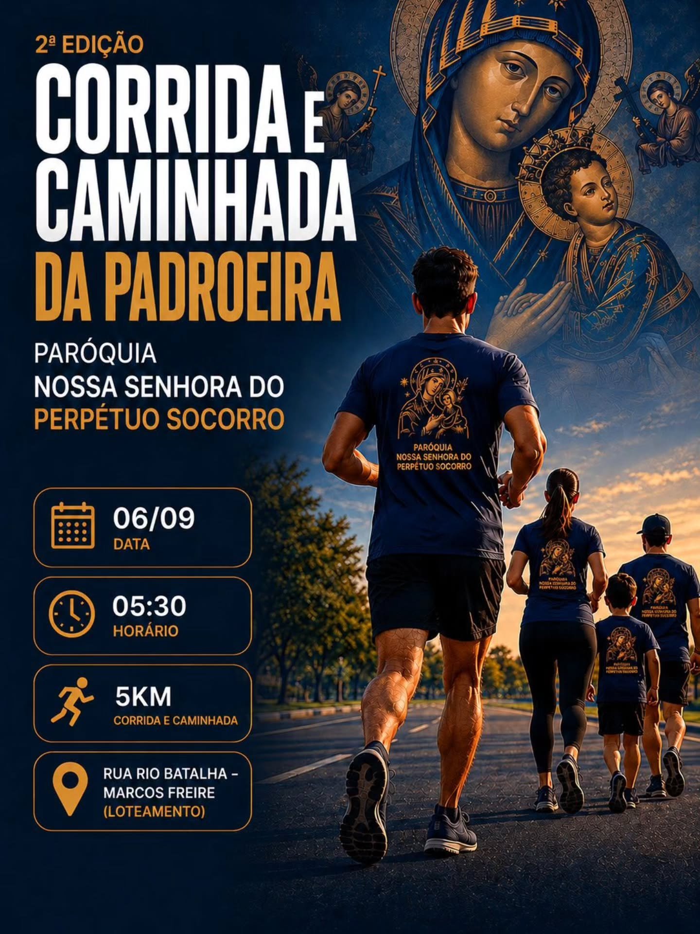 2ª CORRIDA E CAMINHADA DA PADROEIRA