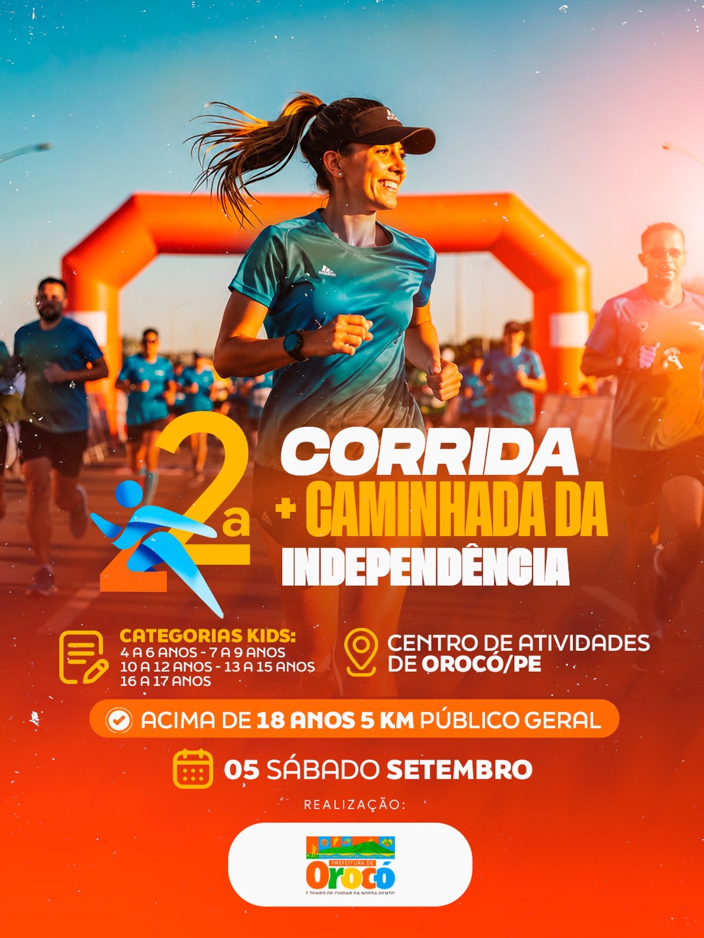2ª corrida + caminhada da independência