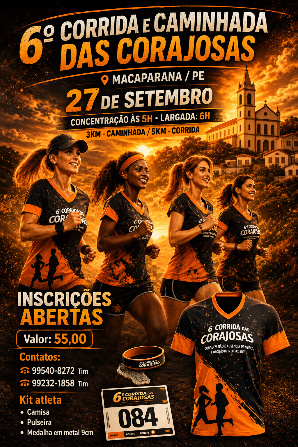 6ª CORRIDA E CAMINHADA DAS CORAJOSAS