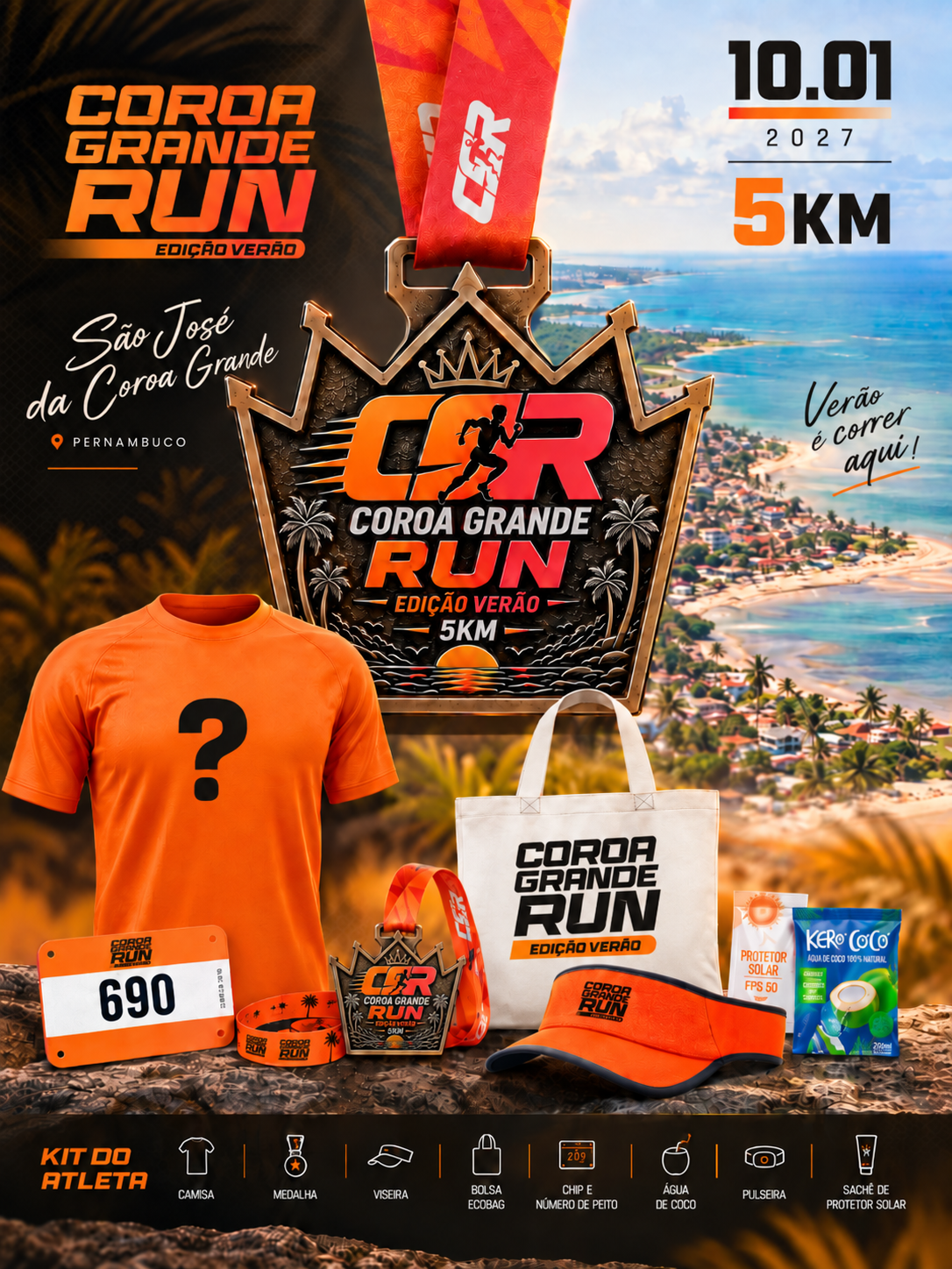 Capa de COROA GRANDE RUN – EDIÇÃO DE VERÃO 2027