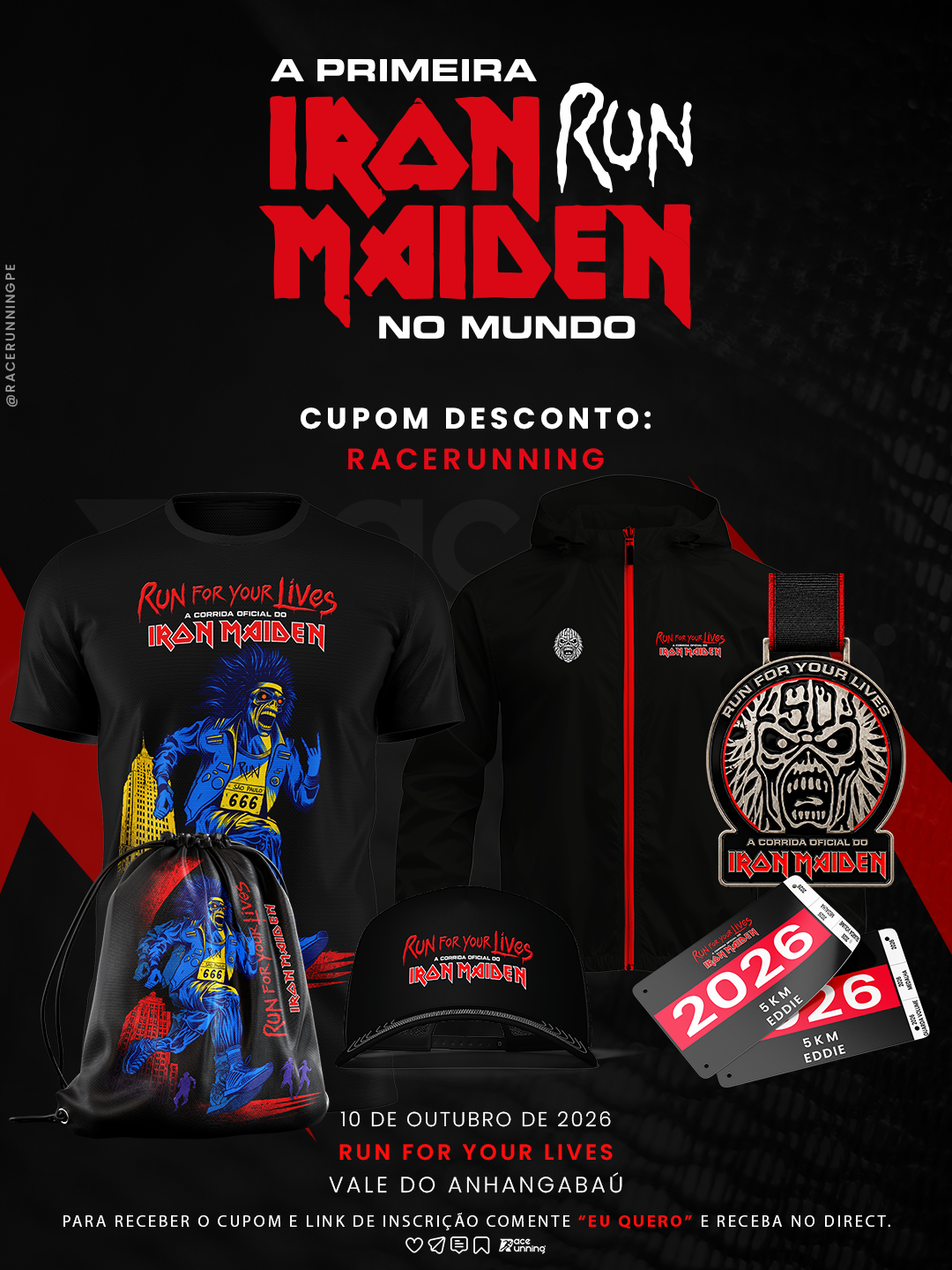 RUN FOR YOUR LIVES - A CORRIDA OFICIAL DO IRON MAIDEN