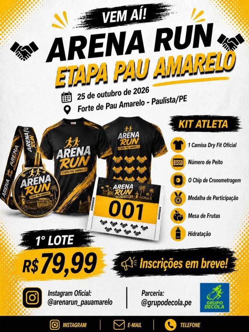 arena run etapa pau amarelo