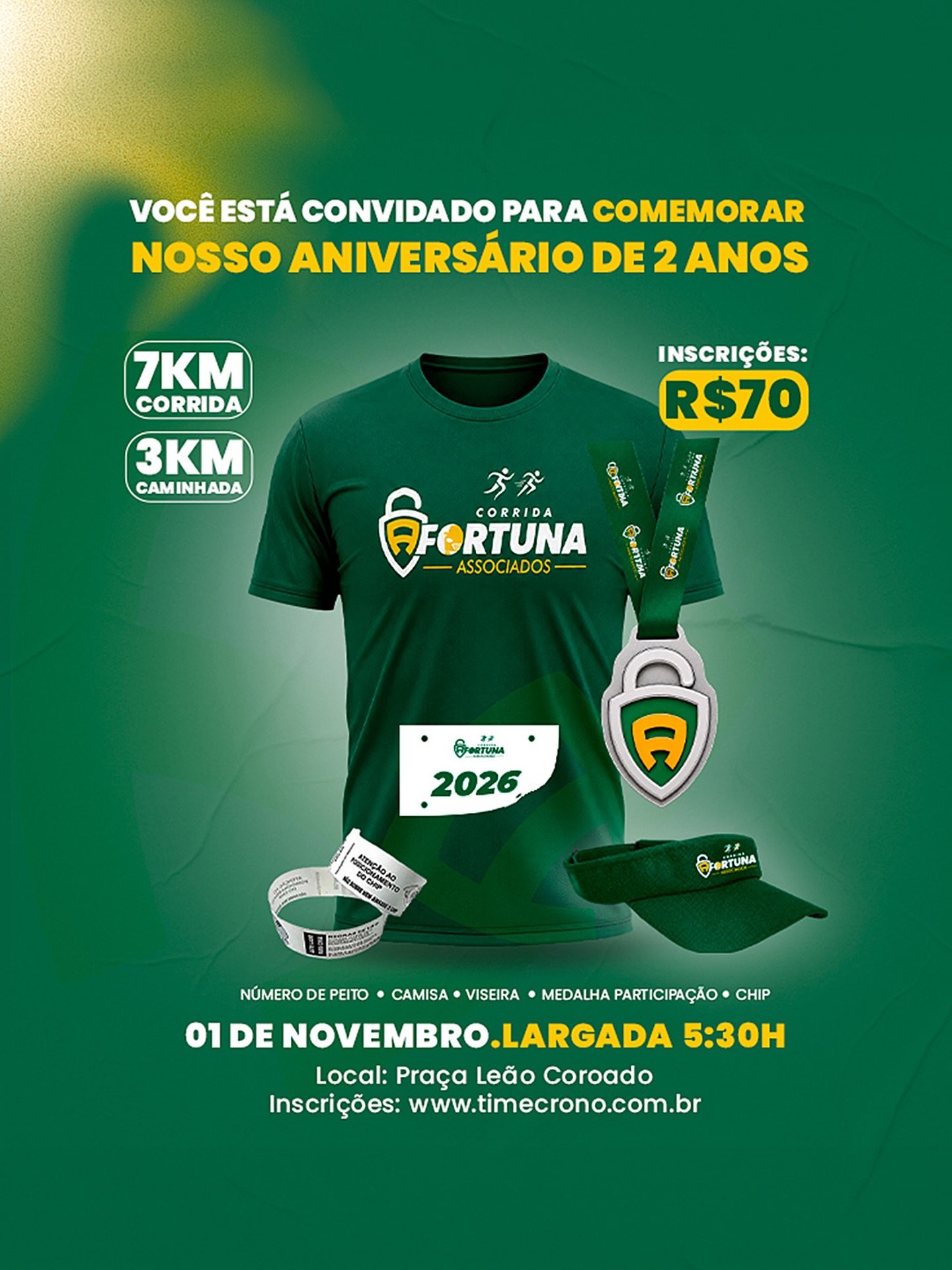 corrida a fortuna associados 2 anos