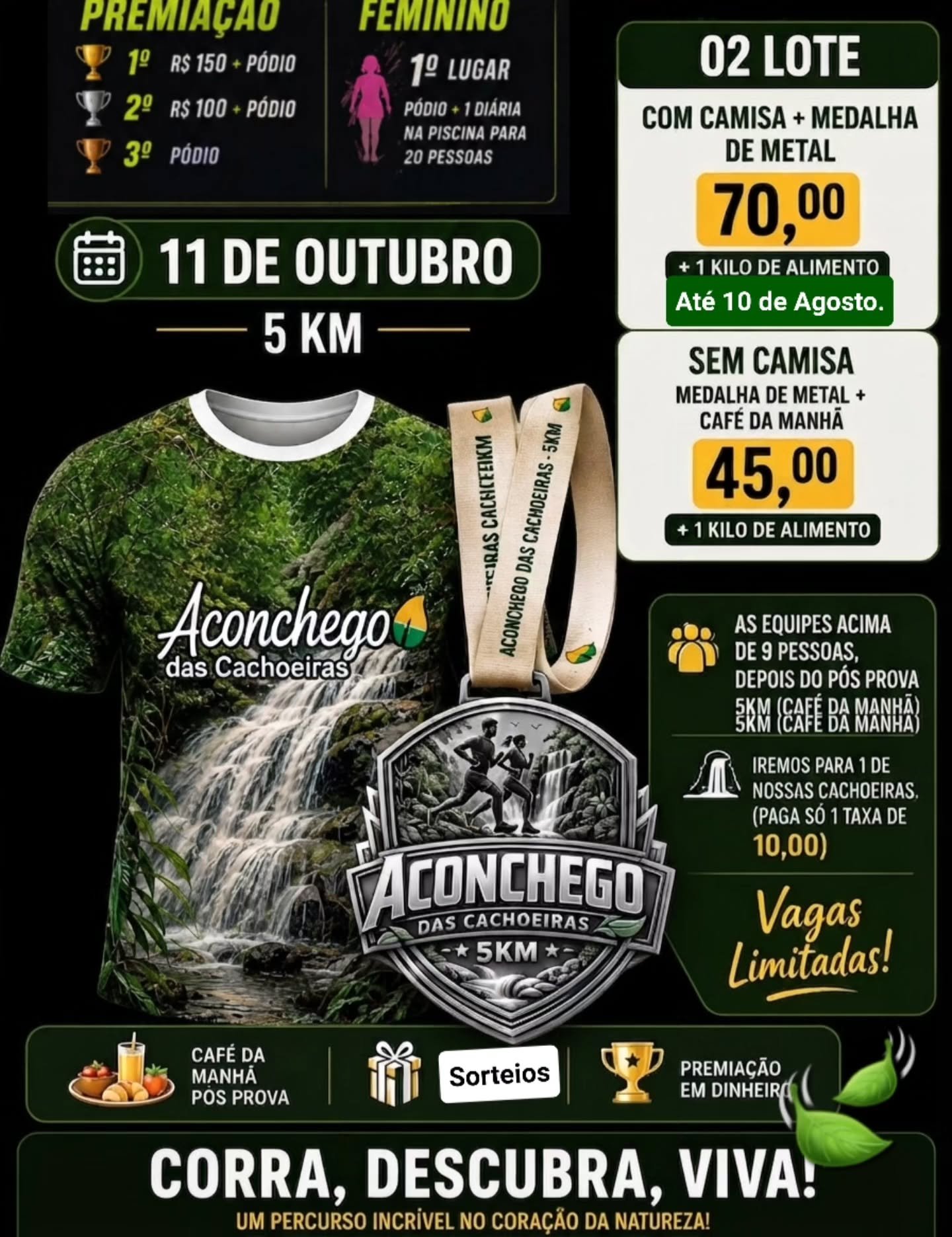 corrida aconchego das cachoeiras