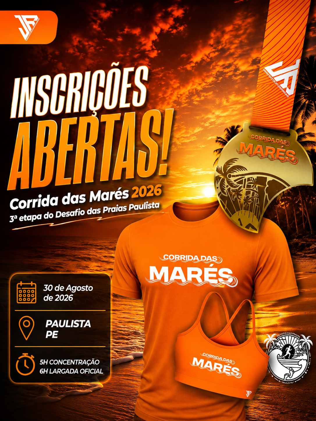 corrida das marés 2026