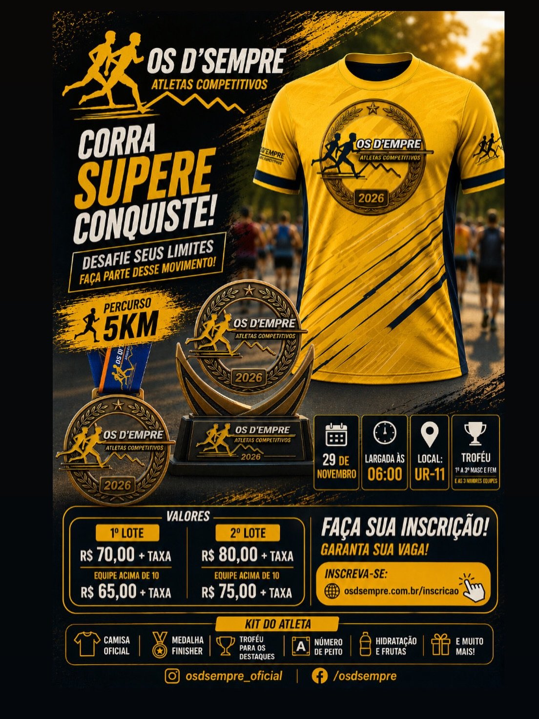 corrida de aniversário os d’sempre