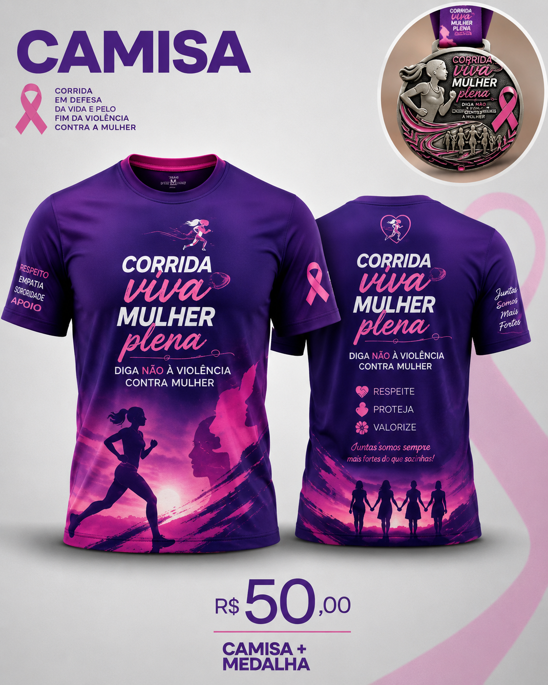 corrida e caminhada viva mulher plena