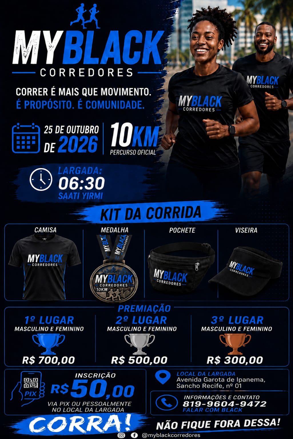 my black corredores