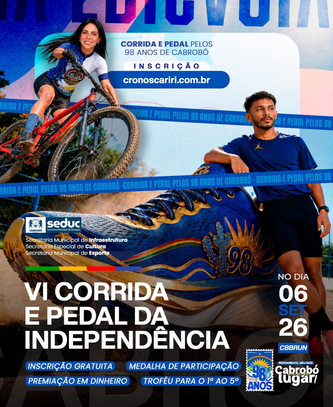 vi corrida e pedal da independência