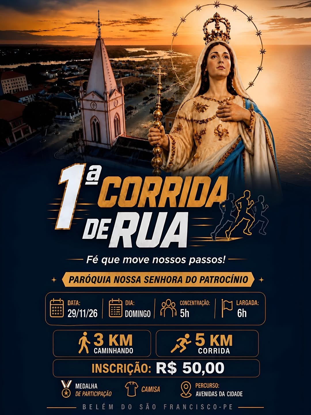 1ª corrida da padroeira nossa senhora do patrocínio