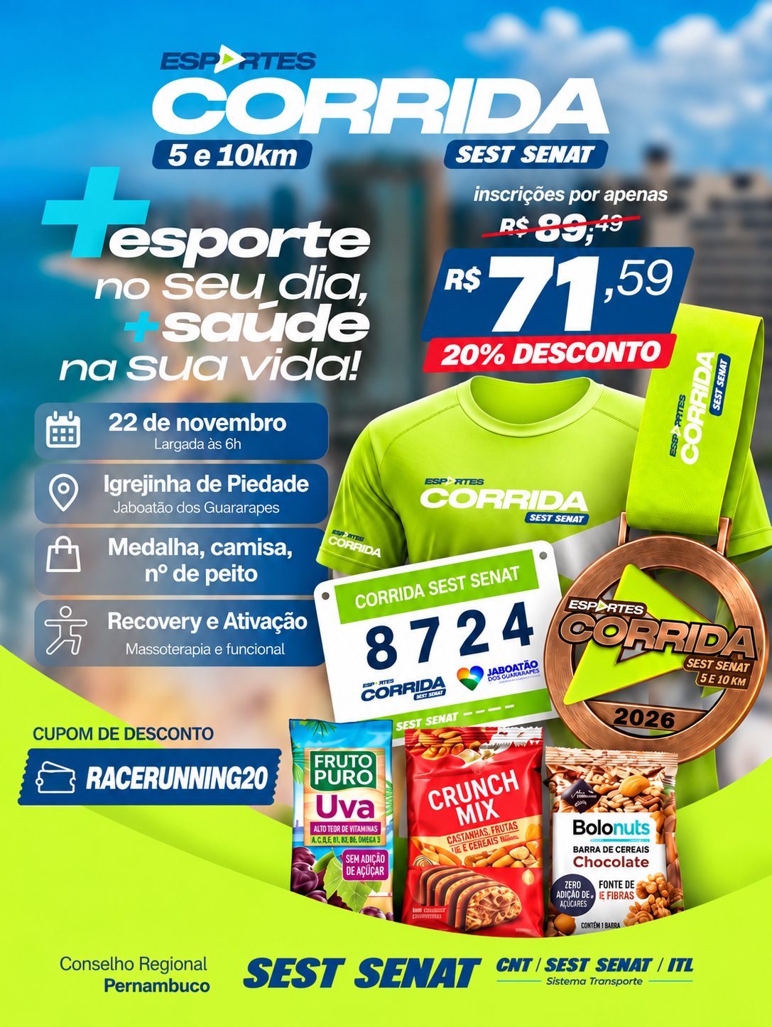 3º Circuito de Corridas SEST SENAT Recife