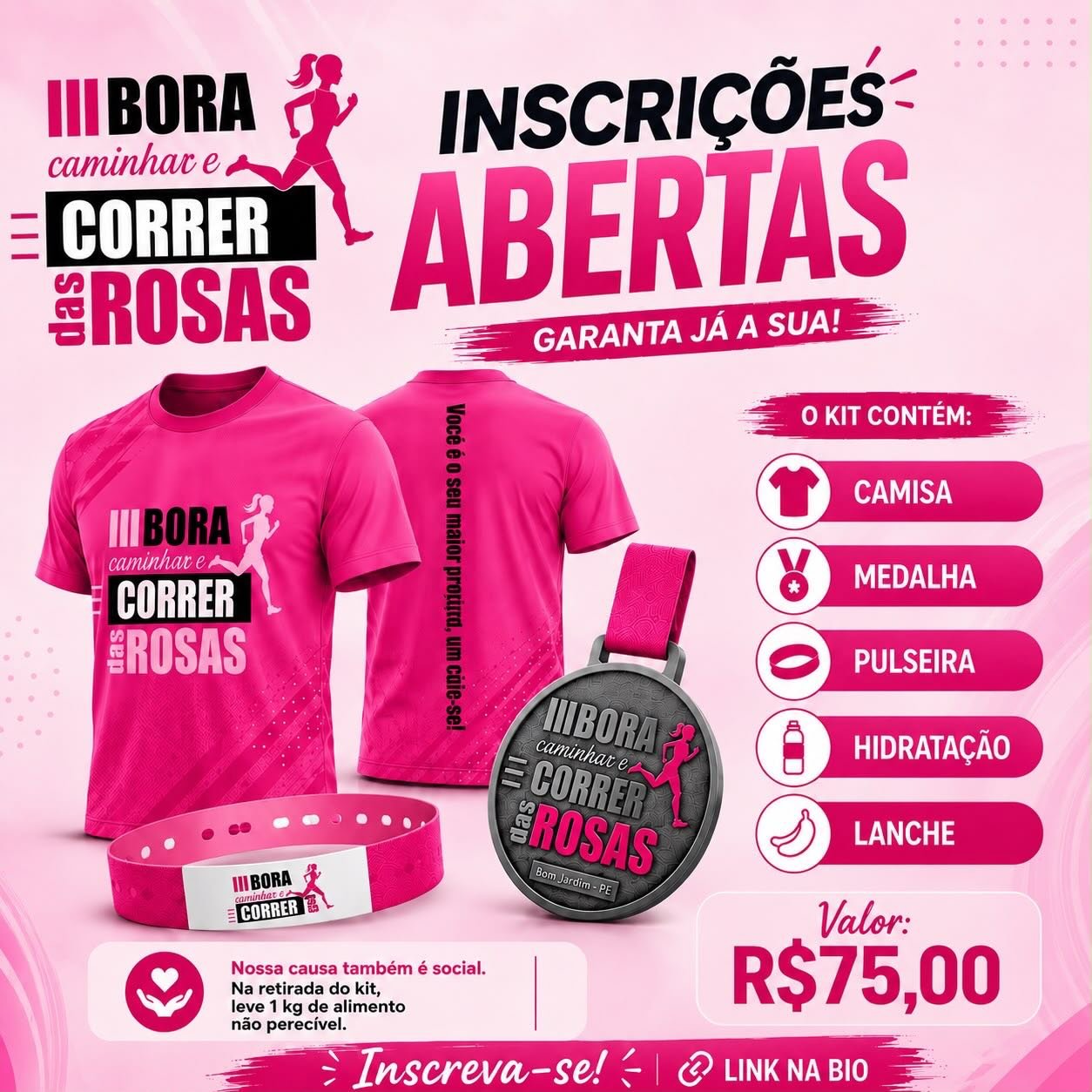 III Bora Caminhar e Correr das Rosas