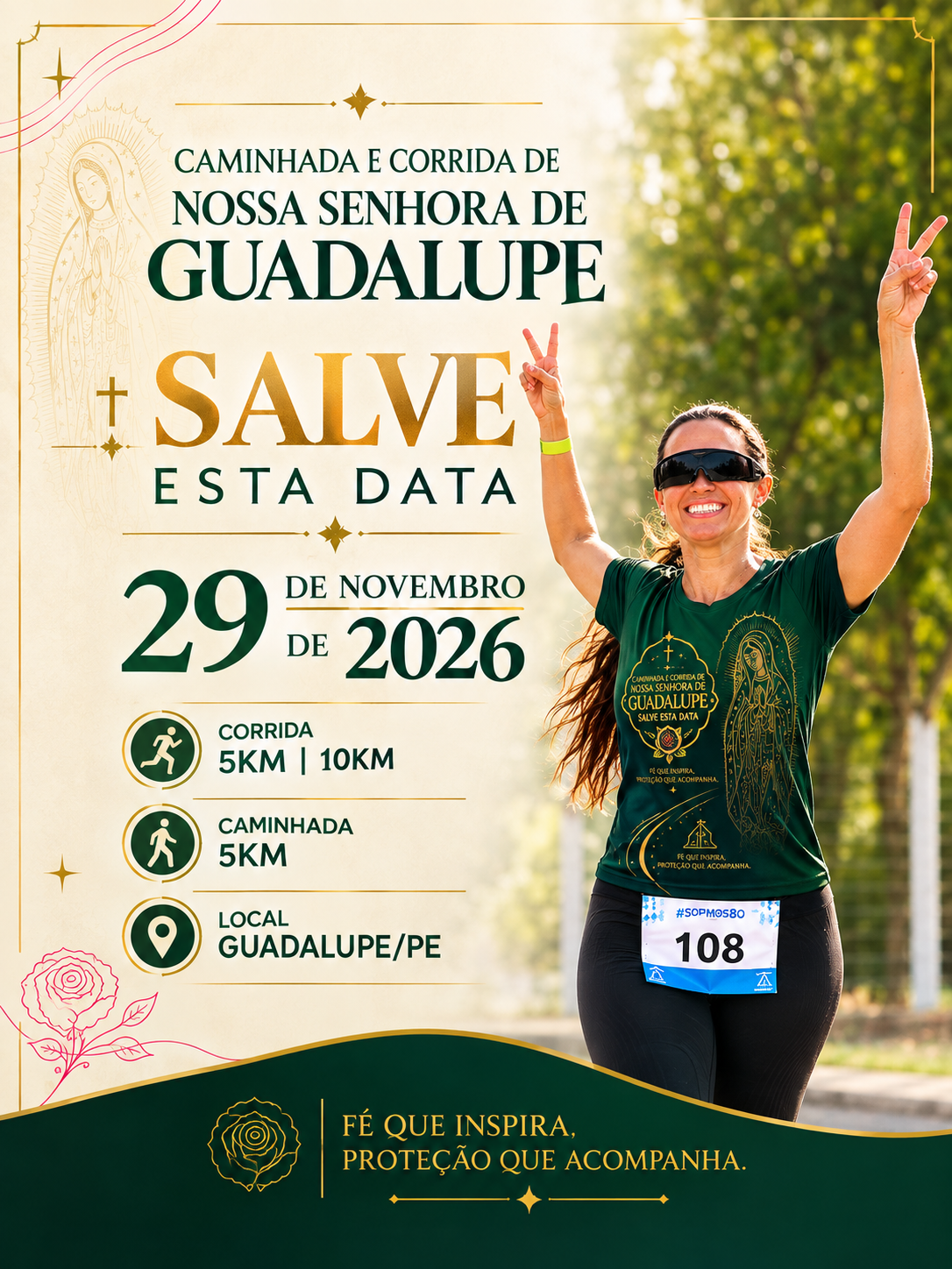 caminhada e corrida de guadalupe 2026